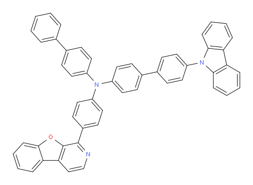 N-([1,1'-biphenyl]-4-yl)-N-(4-(benzofuro[2,3-c]pyridin-1-yl)phenyl)-4'-(9H-carbazol-9-yl)-[1,1'-biphenyl]-4-amine