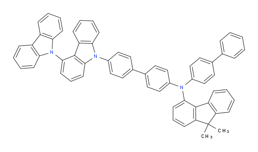 N-(4'-(9H-[4,9'-bicarbazol]-9-yl)-[1,1'-biphenyl]-4-yl)-N-([1,1'-biphenyl]-4-yl)-9,9-dimethyl-9H-fluoren-4-amine