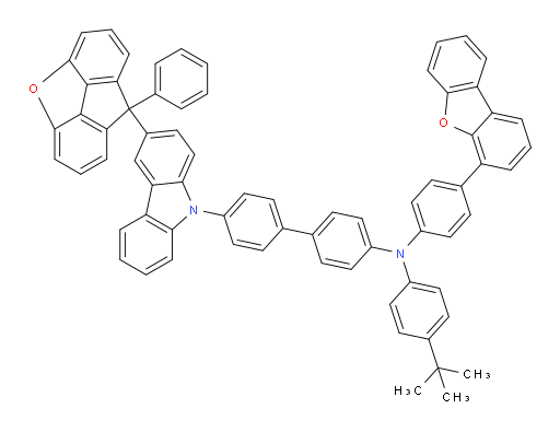 N-(4-(tert-butyl)phenyl)-N-(4-(dibenzo[b,d]furan-4-yl)phenyl)-4'-(3-(8-phenyl-8H-fluoreno[4,5-bcd]furan-8-yl)-9H-carbazol-9-yl)-[1,1'-biphenyl]-4-amine