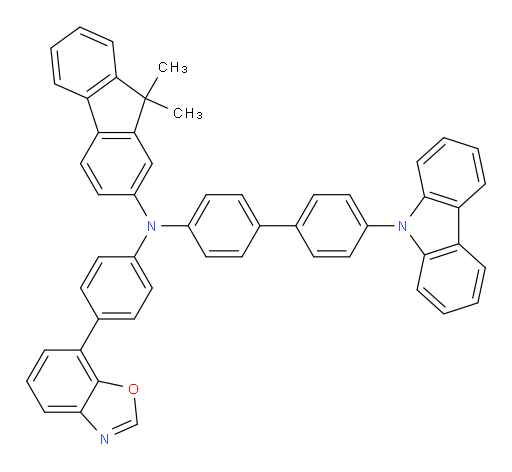 N-(4'-(9H-carbazol-9-yl)-[1,1'-biphenyl]-4-yl)-N-(4-(benzo[d]oxazol-7-yl)phenyl)-9,9-dimethyl-9H-fluoren-2-amine