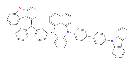 7-(4'-(9H-carbazol-9-yl)-[1,1'-biphenyl]-4-yl)-12-(9-(dibenzo[b,d]furan-1-yl)-9H-carbazol-2-yl)-7,12-dihydrobenzo[b]naphtho[1,8-ef][1,4]diazepine