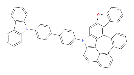 6-(4'-(9H-carbazol-9-yl)-[1,1'-biphenyl]-4-yl)-6H-8-oxa-6-azabenzo[6,7]naphtho[2',1',8':3,4,5]azuleno[1,8-bc]fluorene