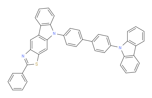 5-(4'-(9H-carbazol-9-yl)-[1,1'-biphenyl]-4-yl)-2-phenyl-5H-thiazolo[5,4-b]carbazole