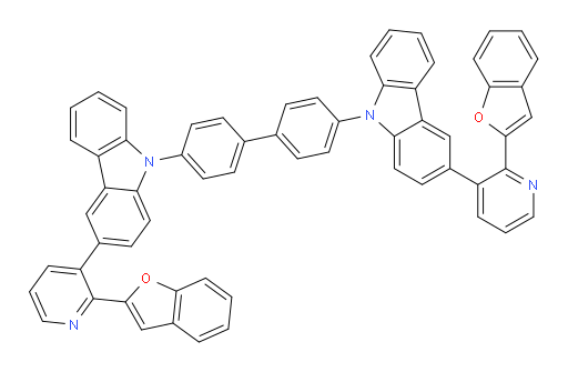 4,4'-bis(3-(2-(benzofuran-2-yl)pyridin-3-yl)-9H-carbazol-9-yl)-1,1'-biphenyl
