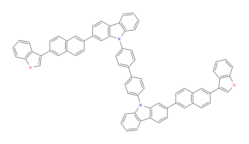 4,4'-bis(2-(6-(benzofuran-3-yl)naphthalen-2-yl)-9H-carbazol-9-yl)-1,1'-biphenyl