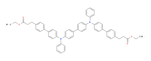 diethyl 3,3'-(([1,1'-biphenyl]-4,4'-diylbis(phenylazanediyl))bis(([1,1'-biphenyl]-4',4-diyl)))dipropanoate