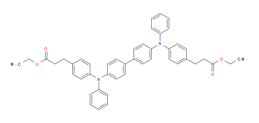 diethyl 3,3'-(([1,1'-biphenyl]-4,4'-diylbis(phenylazanediyl))bis(4,1-phenylene))dipropanoate