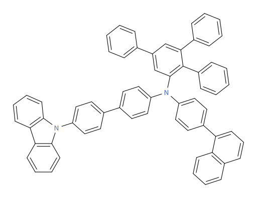 N-(4'-(9H-carbazol-9-yl)-[1,1'-biphenyl]-4-yl)-N-(4-(naphthalen-1-yl)phenyl)-5'-phenyl-[1,1':2',1''-terphenyl]-3'-amine