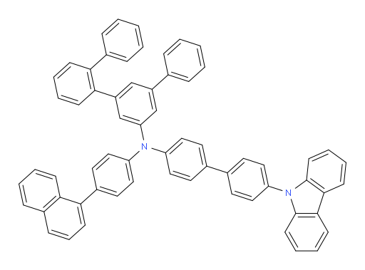 N-(4'-(9H-carbazol-9-yl)-[1,1'-biphenyl]-4-yl)-N-(4-(naphthalen-1-yl)phenyl)-[1,1':2',1'':3'',1'''-quaterphenyl]-5''-amine