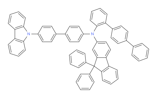 N-(4'-(9H-carbazol-9-yl)-[1,1'-biphenyl]-4-yl)-N-([1,1':4',1''-terphenyl]-2-yl)-9,9-diphenyl-9H-fluoren-2-amine