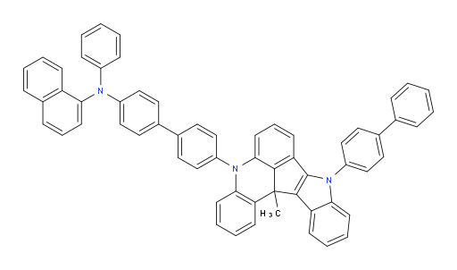 N-(4'-(9-([1,1'-biphenyl]-4-yl)-13c-methyl-9,13c-dihydro-5H-indolo[3',2':4,5]cyclopenta[1,2,3-kl]acridin-5-yl)-[1,1'-biphenyl]-4-yl)-N-phenylnaphthalen-1-amine