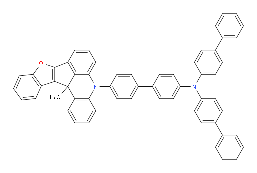 N,N-di([1,1'-biphenyl]-4-yl)-4'-(13c-methylbenzofuro[3',2':4,5]cyclopenta[1,2,3-kl]acridin-5(13cH)-yl)-[1,1'-biphenyl]-4-amine