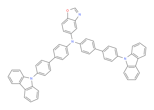 N,N-bis(4'-(9H-carbazol-9-yl)-[1,1'-biphenyl]-4-yl)benzo[d]oxazol-5-amine