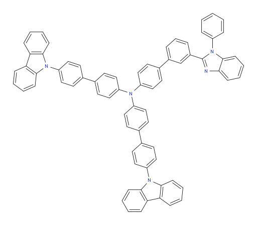 N,N-bis(4'-(9H-carbazol-9-yl)-[1,1'-biphenyl]-4-yl)-3'-(1-phenyl-1H-benzo[d]imidazol-2-yl)-[1,1'-biphenyl]-4-amine