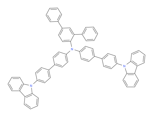 N,N-bis(4'-(9H-carbazol-9-yl)-[1,1'-biphenyl]-4-yl)-[1,1':3',1''-terphenyl]-4'-amine