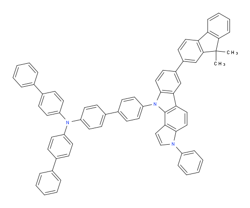 N,N-di([1,1'-biphenyl]-4-yl)-4'-(7-(9,9-dimethyl-9H-fluoren-2-yl)-3-phenylpyrrolo[3,2-a]carbazol-10(3H)-yl)-[1,1'-biphenyl]-4-amine