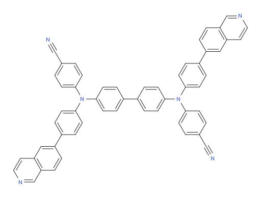 4,4'-([1,1'-biphenyl]-4,4'-diylbis((4-(isoquinolin-6-yl)phenyl)azanediyl))dibenzonitrile