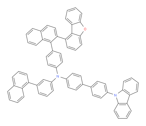 4'-(9H-carbazol-9-yl)-N-(4-(2-(dibenzo[b,d]furan-1-yl)naphthalen-1-yl)phenyl)-N-(3-(naphthalen-1-yl)phenyl)-[1,1'-biphenyl]-4-amine