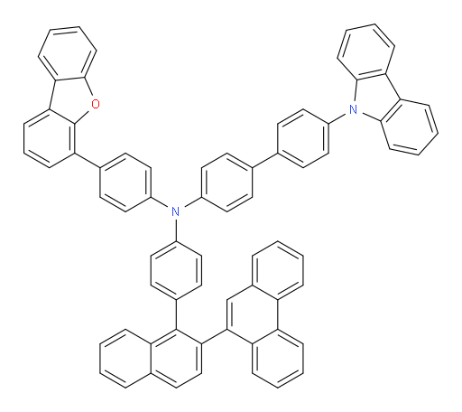 4'-(9H-carbazol-9-yl)-N-(4-(dibenzo[b,d]furan-4-yl)phenyl)-N-(4-(2-(phenanthren-9-yl)naphthalen-1-yl)phenyl)-[1,1'-biphenyl]-4-amine