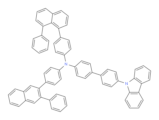 4'-(9H-carbazol-9-yl)-N-(4-(8-phenylnaphthalen-1-yl)phenyl)-N-(4-(3-phenylnaphthalen-2-yl)phenyl)-[1,1'-biphenyl]-4-amine