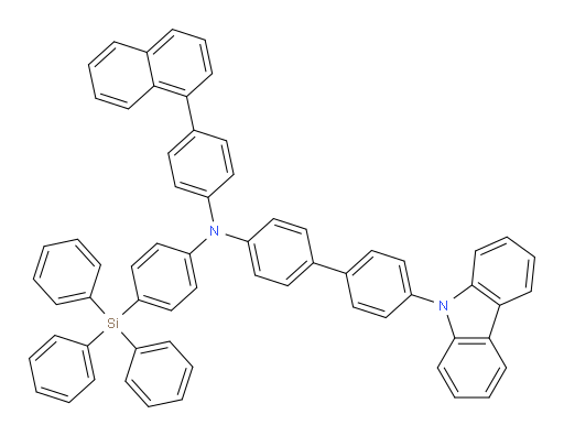 4'-(9H-carbazol-9-yl)-N-(4-(naphthalen-1-yl)phenyl)-N-(4-(triphenylsilyl)phenyl)-[1,1'-biphenyl]-4-amine