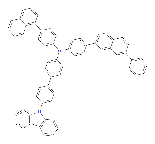 4'-(9H-carbazol-9-yl)-N-(4-(naphthalen-1-yl)phenyl)-N-(4-(7-phenylnaphthalen-2-yl)phenyl)-[1,1'-biphenyl]-4-amine