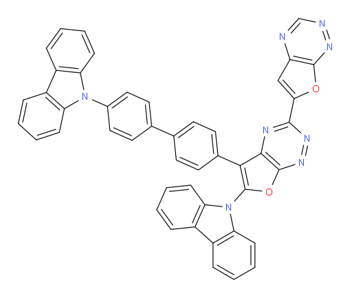 5-(4'-(9H-carbazol-9-yl)-[1,1'-biphenyl]-4-yl)-6-(9H-carbazol-9-yl)-3,6'-bifuro[3,2-e][1,2,4]triazine