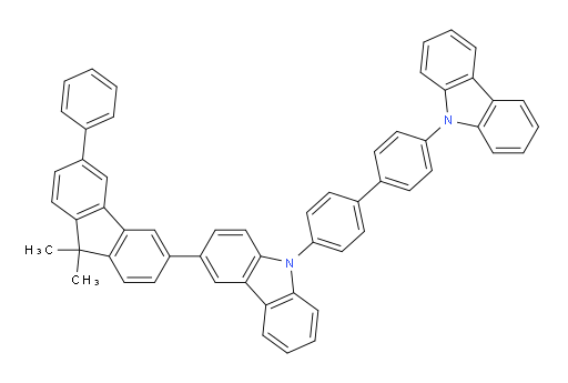 9-(4'-(9H-carbazol-9-yl)-[1,1'-biphenyl]-4-yl)-3-(9,9-dimethyl-6-phenyl-9H-fluoren-3-yl)-9H-carbazole