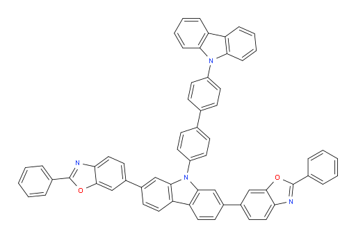 6,6'-(9-(4'-(9H-carbazol-9-yl)-[1,1'-biphenyl]-4-yl)-9H-carbazole-2,7-diyl)bis(2-phenylbenzo[d]oxazole)