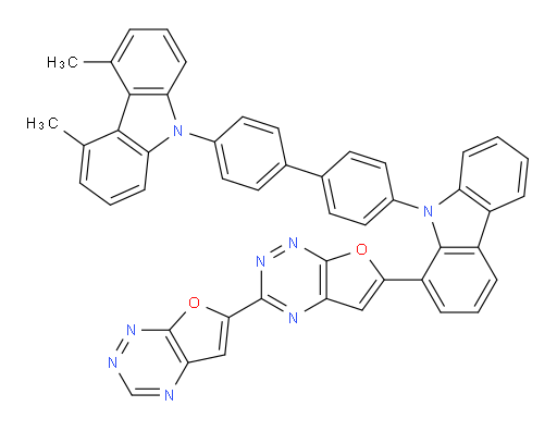 6-(9-(4'-(4,5-dimethyl-9H-carbazol-9-yl)-[1,1'-biphenyl]-4-yl)-9H-carbazol-1-yl)-3,6'-bifuro[3,2-e][1,2,4]triazine