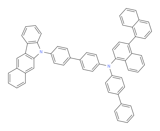 N-(4'-(5H-benzo[b]carbazol-5-yl)-[1,1'-biphenyl]-4-yl)-N-([1,1'-biphenyl]-4-yl)-[1,1'-binaphthalen]-4-amine