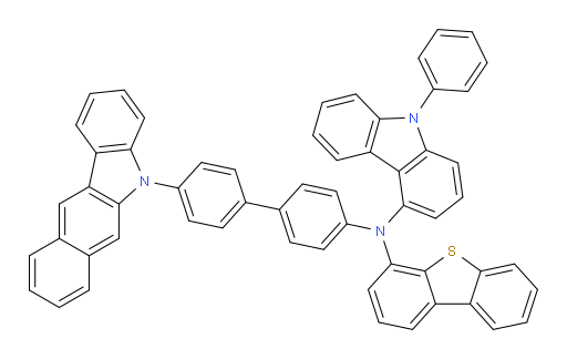 N-(4'-(5H-benzo[b]carbazol-5-yl)-[1,1'-biphenyl]-4-yl)-N-(dibenzo[b,d]thiophen-4-yl)-9-phenyl-9H-carbazol-4-amine
