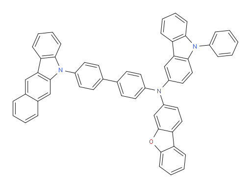 N-(4'-(5H-benzo[b]carbazol-5-yl)-[1,1'-biphenyl]-4-yl)-N-(dibenzo[b,d]furan-3-yl)-9-phenyl-9H-carbazol-3-amine