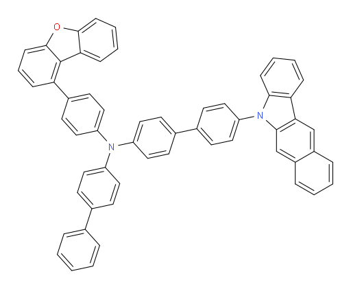 N-([1,1'-biphenyl]-4-yl)-4'-(5H-benzo[b]carbazol-5-yl)-N-(4-(dibenzo[b,d]furan-1-yl)phenyl)-[1,1'-biphenyl]-4-amine