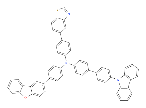 N-(4-(benzo[d]thiazol-5-yl)phenyl)-4'-(9H-carbazol-9-yl)-N-(4-(dibenzo[b,d]furan-2-yl)phenyl)-[1,1'-biphenyl]-4-amine
