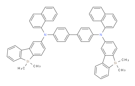N4,N4'-bis(5,5-dimethyl-5H-dibenzo[b,d]silol-2-yl)-N4,N4'-di(naphthalen-1-yl)-[1,1'-biphenyl]-4,4'-diamine