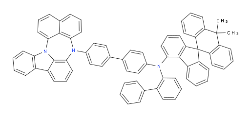 N-(4'-(4H-naphtho[1',8':5,6,7][1,4]diazepino[3,2,1-jk]carbazol-4-yl)-[1,1'-biphenyl]-4-yl)-N-([1,1'-biphenyl]-2-yl)-10,10-dimethyl-10H-spiro[anthracene-9,9'-fluoren]-4'-amine