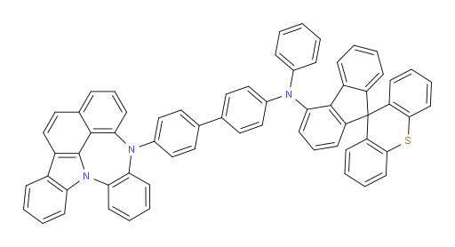 N-(4'-(4H-4,8b-diazaindeno[1,2,3-gh]pleiaden-4-yl)-[1,1'-biphenyl]-4-yl)-N-phenylspiro[fluorene-9,9'-thioxanthen]-4-amine
