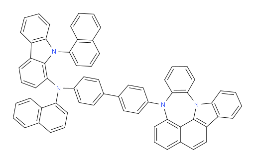 N-(4'-(4H-4,8b-diazaindeno[1,2,3-gh]pleiaden-4-yl)-[1,1'-biphenyl]-4-yl)-N,9-di(naphthalen-1-yl)-9H-carbazol-1-amine