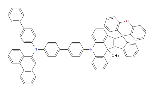 N-([1,1'-biphenyl]-4-yl)-N-(4'-(13c-methylspiro[benzo[4,5]pentaleno[1,2,3-kl]acridine-9,9'-xanthene]-5(13cH)-yl)-[1,1'-biphenyl]-4-yl)phenanthren-9-amine