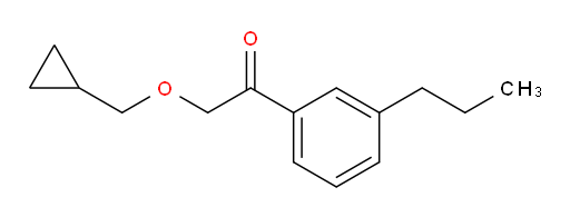 2-(cyclopropylmethoxy)-1-(3-propylphenyl)ethanone