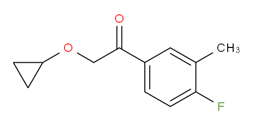 2-cyclopropoxy-1-(4-fluoro-3-methylphenyl)ethanone