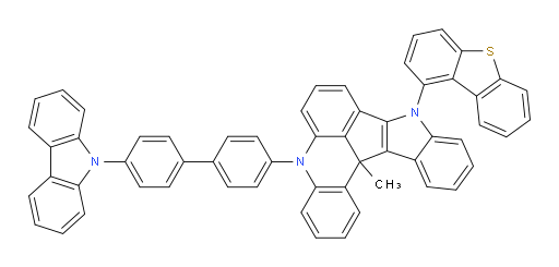 5-(4'-(9H-carbazol-9-yl)-[1,1'-biphenyl]-4-yl)-9-(dibenzo[b,d]thiophen-1-yl)-13c-methyl-9,13c-dihydro-5H-indolo[3',2':4,5]cyclopenta[1,2,3-kl]acridine