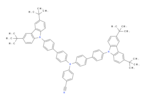 4-(bis(4'-(3,6-di-tert-butyl-9H-carbazol-9-yl)-[1,1'-biphenyl]-4-yl)amino)benzonitrile