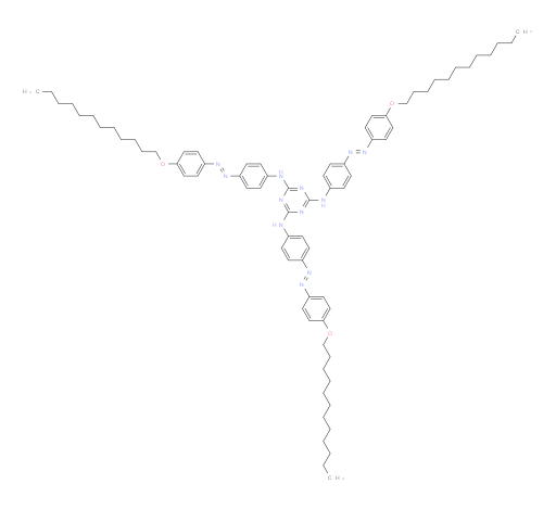 N2,N4,N6-tris(4-((E)-(4-(dodecyloxy)phenyl)diazenyl)phenyl)-1,3,5-triazine-2,4,6-triamine