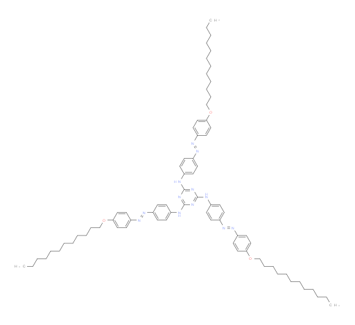N2,N4,N6-tris(4-((4-(dodecyloxy)phenyl)diazenyl)phenyl)-1,3,5-triazine-2,4,6-triamine