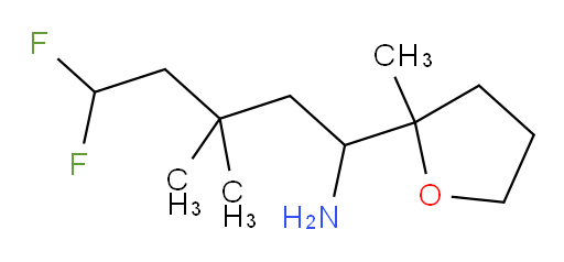 5,5-difluoro-3,3-dimethyl-1-(2-methyltetrahydrofuran-2-yl)pentan-1-amine