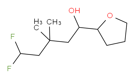 5,5-difluoro-3,3-dimethyl-1-(tetrahydrofuran-2-yl)pentan-1-ol