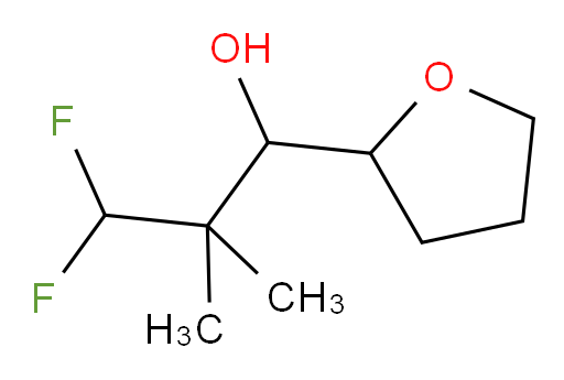 3,3-difluoro-2,2-dimethyl-1-(tetrahydrofuran-2-yl)propan-1-ol