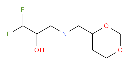 3-(((1,3-dioxan-4-yl)methyl)amino)-1,1-difluoropropan-2-ol